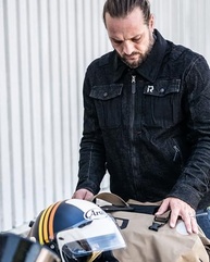 BORLENI Jaqueta jeans de motocicleta respirável refletiva com proteção de armadura CE de malha para homens - imagem 3