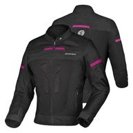 JAQUETA MOTOQUEIRO MOTOCILISTA VENT SHIVER FEMININA PRETO-ROSA TAM 3G - imagem 2
