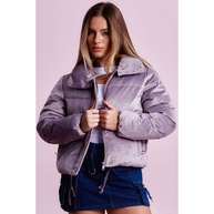 Jaqueta Puffer Veludo: Estilo e Conforto! - imagem 1