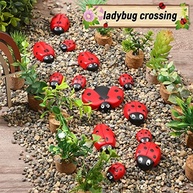 Joaninhas de Resina para Decoração de Jardim - 18 Peças em 4 Tamanhos - Ideal para Presentes e Decoração Externa - imagem 5