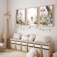 Arte de Parede de Jardim de Fadas - 3 Pinturas Encantadas para Decoração Mágica - imagem 4