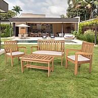 Jardim dos Sonhos: Conjunto Madeira Eucalipto 4 Pessoas - imagem 1