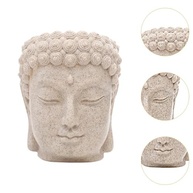 Estátua de Buda com Vaso de Flores em Resina - Decoração Tranquila para Casa e Jardim - imagem 5