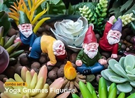 Gnomos de Jardim em Miniatura - Estátuas de Fadas e Elfo em Resina para Decoração Externa - imagem 3