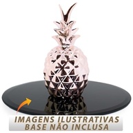 Enfeite Mesa Abacaxi Rose Gold - Escultura Decorativa em Porcelana para Sala, Cozinha e Jardim - imagem 5