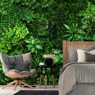 Jardim Vertical na Parede: Papel de Parede Personalizado - imagem 1