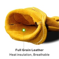 Luvas de Couro KIM YUAN Premium: Proteção e Conforto para Trabalho Pesado, Jardinagem e Moto (XXL) - imagem 5