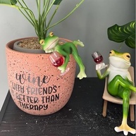 Estatuetas de Sapo em Miniatura - Decoração Encantadora para Vasos e Jardins - imagem 3