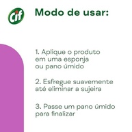 Cif Cremoso Multiuso Floral Rosas e Jasmim 450ml - Limpeza Milagrosa Versátil - imagem 5