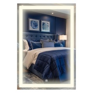 Espelho Retangular com LED - 3 Tons de Luz, Design Moderno Jateado 40x60cm - imagem 1
