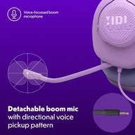 JBL, Fone de Ouvido Com Fio, JBL, Quantum 100M2, Headset Gamer, Over Ear, Microfone Removível - Rosa - imagem 5