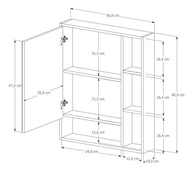 Armário de Banheiro com Espelho Selene Casa JD – Design Moderno e Organização Inteligente - imagem 4