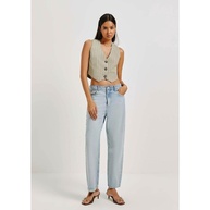 Jeans Reta Cintura Alta Hering: Conforto e Estilo - imagem 1
