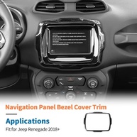 JeCar Fibra de Carbono: Acabamento Premium para Painel de Navegação Jeep Renegade 2018+ - imagem 4