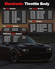 Corpo do Acelerador Eletrônico para Chrysler, Dodge, Jeep e Ram (2013-2024) - imagem 3