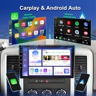 Central Multimídia 10" Android 13 para Dodge Ram e Jeep Wrangler (2009-2017) com CarPlay, Android Auto e Câmera AHD - imagem 3
