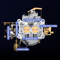 Carburador NENKUTEN 2100/2150 A800 para Ford Mustang, Jeep e Caminhões F-Series - Qualidade Premium - imagem 3