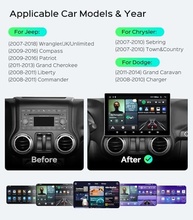 Transforme seu Jeep: Central Multimídia Android 13 com Tela HD 11.5" e CarPlay/Android Auto - imagem 3