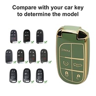 SUNCARACCL Capa para chaveiro Jeep com chaveiro de couro - imagem 3