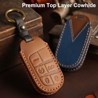 Capa Chaveiro Couro Premium para Chrysler, Jeep e Dodge | Proteção e Estilo (Marrom) - imagem 5