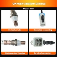 Sensor de Oxigênio O2 Upstream/Downstream para Chrysler, Dodge, Jeep e Ram (2001-2007) - Substitui 56028994AA - imagem 5