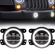 Faróis de Neblina LED 4" 30W Redondos para Jeep Wrangler JK (2007-2017) - Visibilidade Superior - imagem 2
