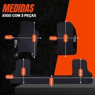 Jogo de Tapetes de Borracha para Jeep Renegade (2015-2025) - 3 Peças, Impermeável e Logo Bordado - imagem 3