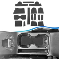 Tapetes Impermeáveis SXCY para Jeep Renegade 2019-2023: Proteção e Estilo com Porta-Copos Integrado (Preto) - imagem 2