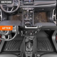 Kit Completo Tapetes Jeep Compass 2017-2023: Porta-malas, Encosto e Chão em TPE Premium - imagem 4