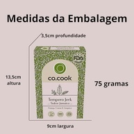CoCook Tempero 100% Natural Jerk Apimentado Carne Frango Linguiça Sabor Jamaica 75g Sem Sódio Rende até 25 porções Zero Glúten, Zero Lactose, Zero Conservantes, Zero Corantes - imagem 3