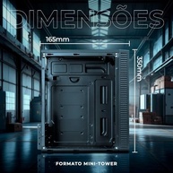 Gabinete Gamer TGT Jester V2 | Rainbow | Mini-Tower | Lateral de Acrílico | Com 2 Fans | Preto | TGT-JSRV2-BKGF02 - imagem 4