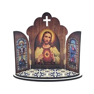 Capela em MDF Sagrado Coração de Jesus - Decoração Devocional Elegante - imagem 2