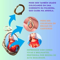 Medalha Sagrado Coração de Jesus Chapa Resinada 12 unid - imagem 5