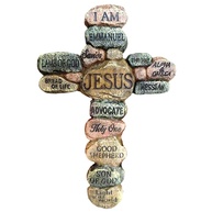 Cruz de Parede Jesus Crucifixo em Resina - Decoração Espiritual para Casa Cristã - imagem 1