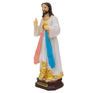 Estátua Jesus Misericordioso 15cm em Resina - Decore com Fé e Devocão - imagem 4