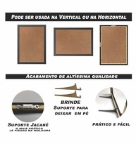 Quadro Decorativo Jesus Sobre Águas com Moldura Preta A3 - Transforme Seu Ambiente com Fé e Estilo - imagem 5