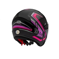 Capacete Fly Jet HG Vortex Preto/Pink 56: Segurança e Estilo para Sua Moto - imagem 5
