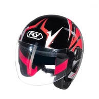 Capacete Fly Jet HG Freedom Preto/Vermelho - Segurança e Estilo para Sua Moto - imagem 3