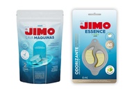 KIT Jimo Lava-Máquinas Nova Fórmula 2x17g + Odorizante Essence Limão 6ml - Limpeza e Fragrância para sua Máquina de Lavar Louças - imagem 1