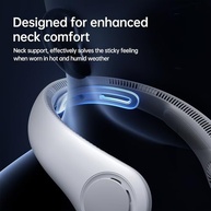 Ventilador de Pescoço JISULIFE Atualizado - 5 Velocidades, 5000mAh, Sem Lâminas, Recarregável - imagem 4