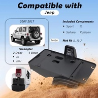 Suporte de Placa Traseira com Luz para Jeep Wrangler JK/JKU 2007-2017 - Proteção e Visibilidade - imagem 4
