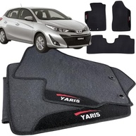 Jogo de Tapete Borracha Toyota Yaris 2018-2023: Proteção Impermeável com Logo Bordado (3 Peças) - imagem 2