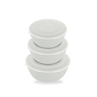 Jogo 3 Bowls Fibra com Tampa – Sustentável e Prático - imagem 1