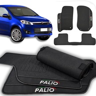 Jogo de Tapetes Automotivos Emborrachado Premium para Novo Palio (2012-2019) - 3 Peças Impermeáveis - imagem 1
