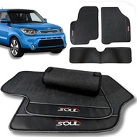 Jogo de Tapetes Automotivos Emborrachados 3 Peças para Kia Soul 2010-2019 - Proteção e Estilo - imagem 2