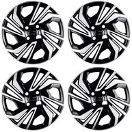 Calota Aro 15" Onix 23/24 Preto/Prata - Jogo c/ 4 Calotas Grid 380CP-PBP-E - imagem 2