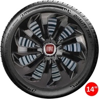 Jogo 4 Calotas Esportivas Velox Aro 14 Preto Brilhante - Fiat Novo Uno, Argo, Cronos e Mais! - imagem 4