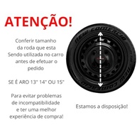 Jogo 4 Calotas Aro 14 HB20 Hatch Sedan Preto Fosco - Design Esportivo e Acabamento Premium - imagem 3