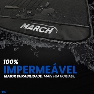 Jogo de Tapetes Automotivos Emborrachados Premium para Nissan March (2011-2015) - 3 Peças - imagem 4