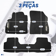 Jogo de Tapetes Borracha para Chevrolet Cruze 2019-2023 - Durabilidade e Estilo - imagem 3
